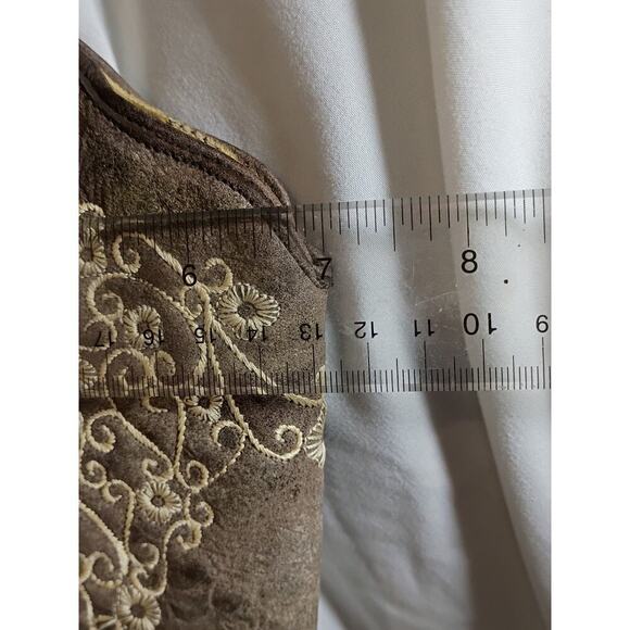 womens corral cowboy boots size 10 Beige White Stitching Mexico - Picture 16 of 16